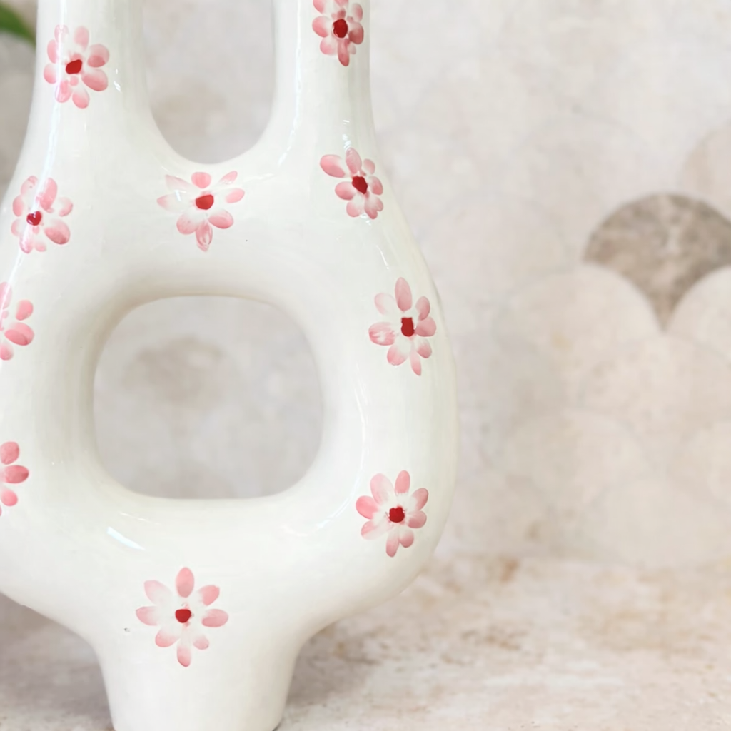 Addas Floral Handcrafted Ceramic Vase AZRIVA