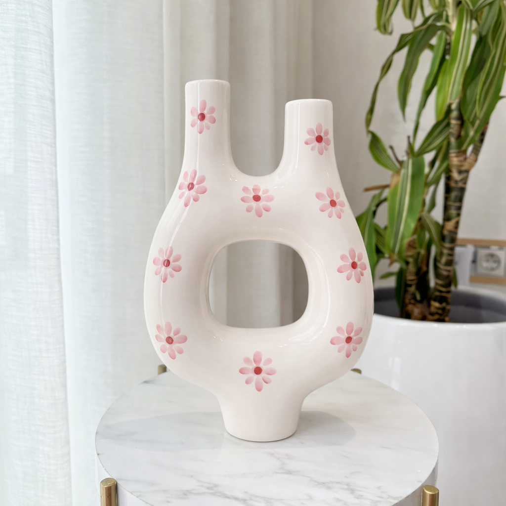 Addas Floral Handcrafted Ceramic Vase AZRIVA