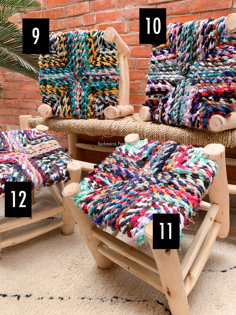 Siège de tabouret marocain moyen pour enfant et adulte AZRIVA