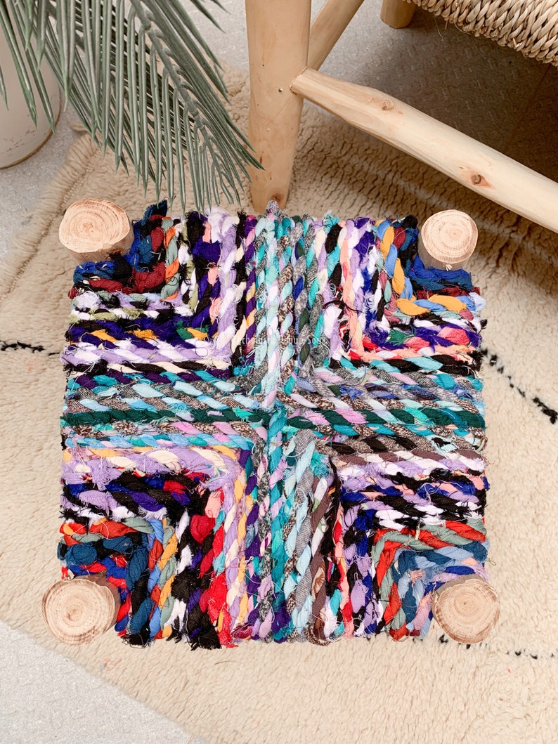 Siège de tabouret marocain moyen pour enfant et adulte AZRIVA