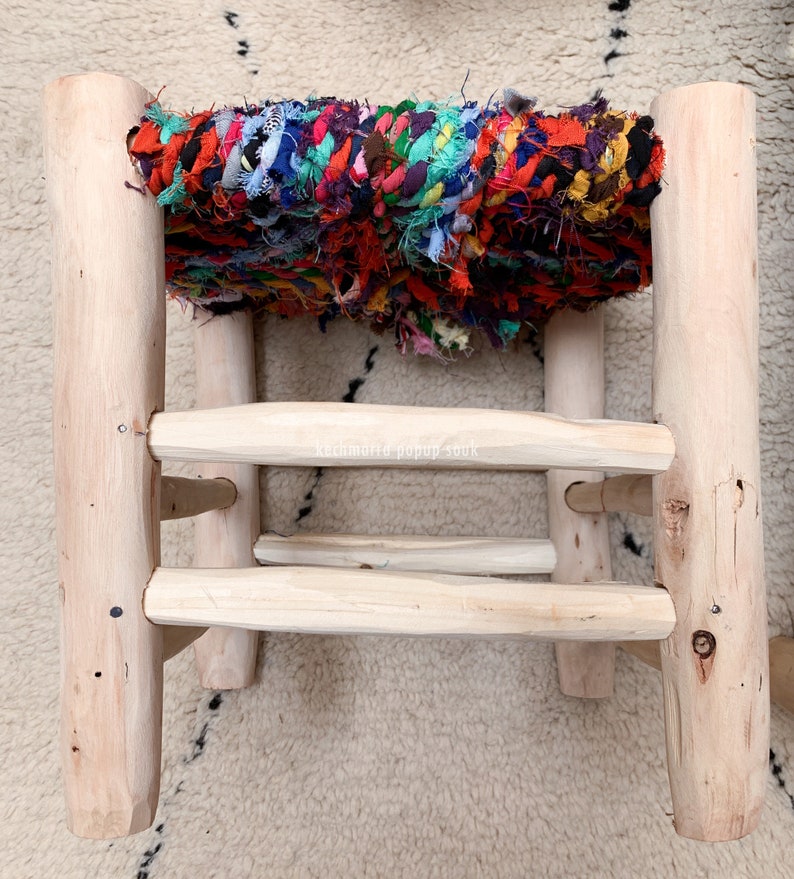 Siège de tabouret marocain moyen pour enfant et adulte AZRIVA