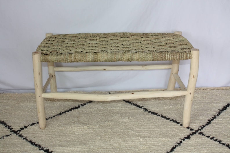 BANC Marocain en Bois de Citronnier AZRIVA