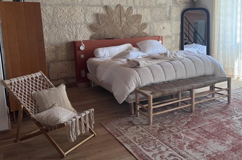 BANC Marocain en Bois de Citronnier AZRIVA