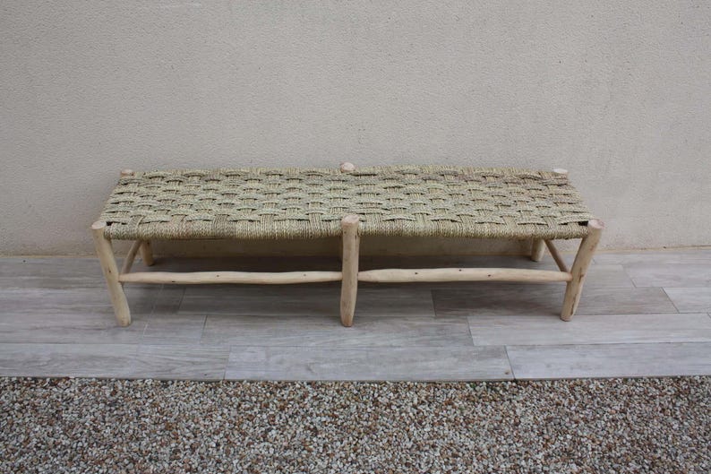 BANC Marocain en Bois de Citronnier AZRIVA