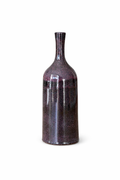 Tifawin Speckled Eggplant Handcrafted Ceramic Bottle Vase AZRIVA