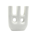 Afous White Handcrafted Ceramic Vase AZRIVA