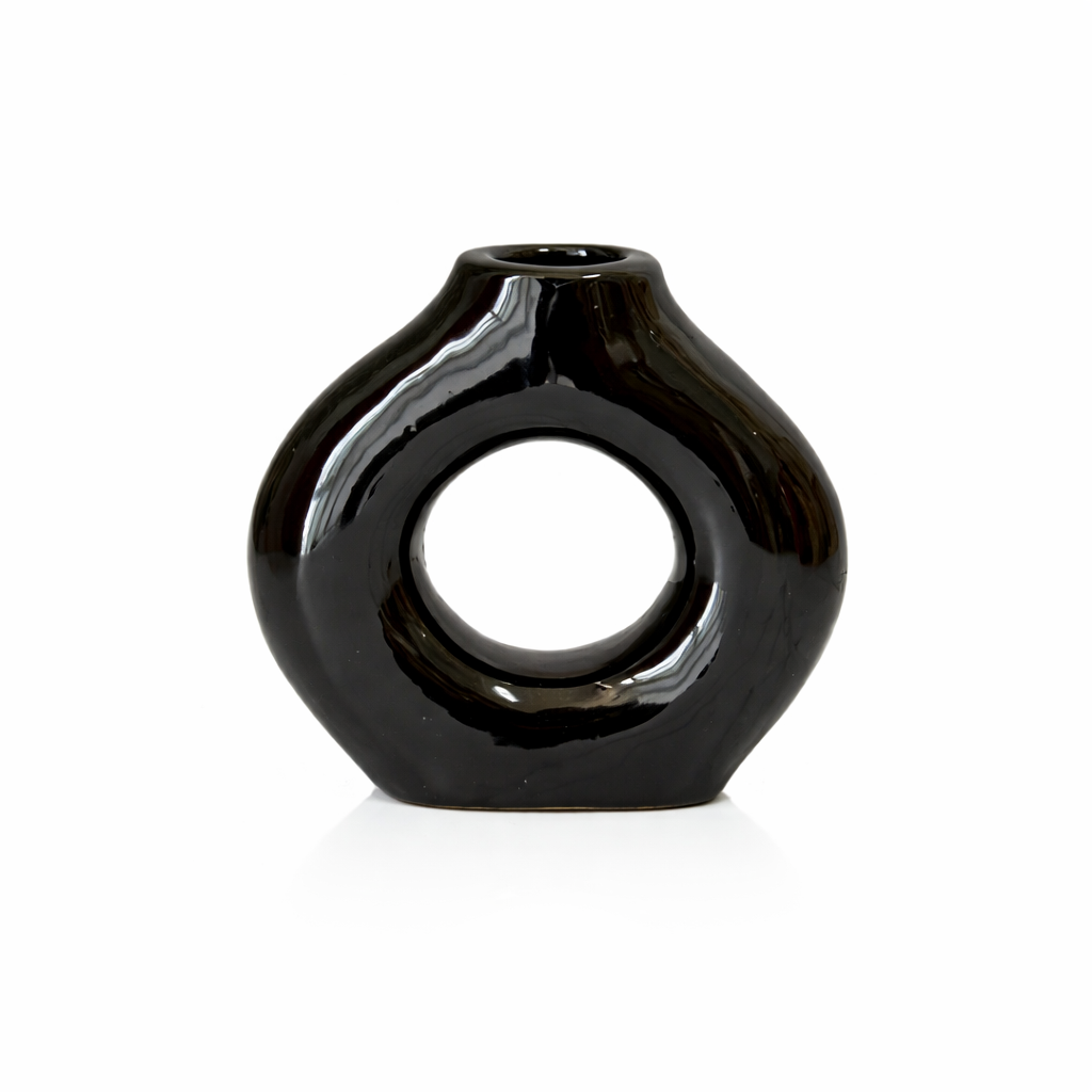 Tafoukt Glazed Terracotta Vase AZRIVA