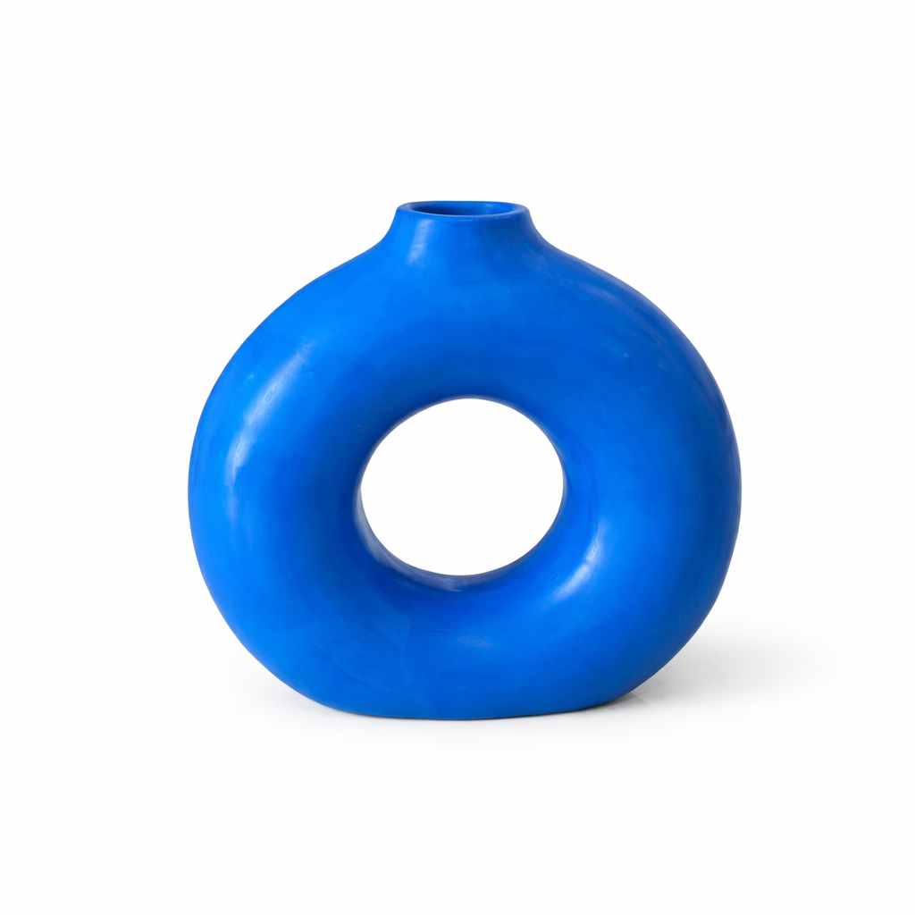 Handcrafted Tafoukt Rounded Matte Ceramic Vase