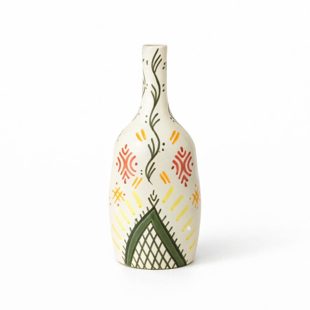 Azday Amazigh Green Bottle Vase AZRIVA