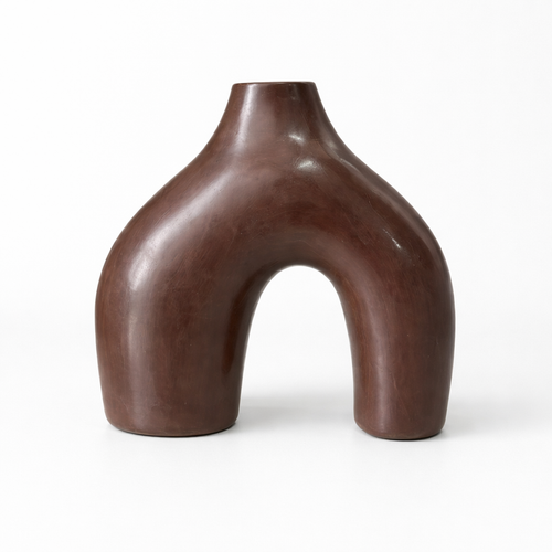 Azul Round Matte Handcrafted Ceramic Vase AZRIVA