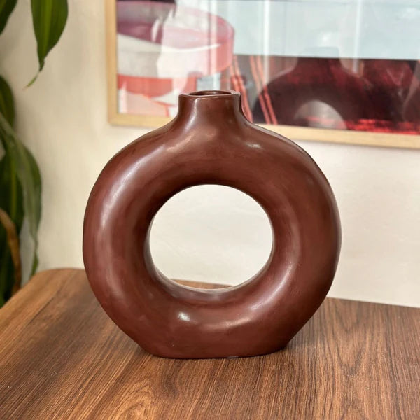 Large Matte Tafoukt Handcrafted Vase AZRIVA