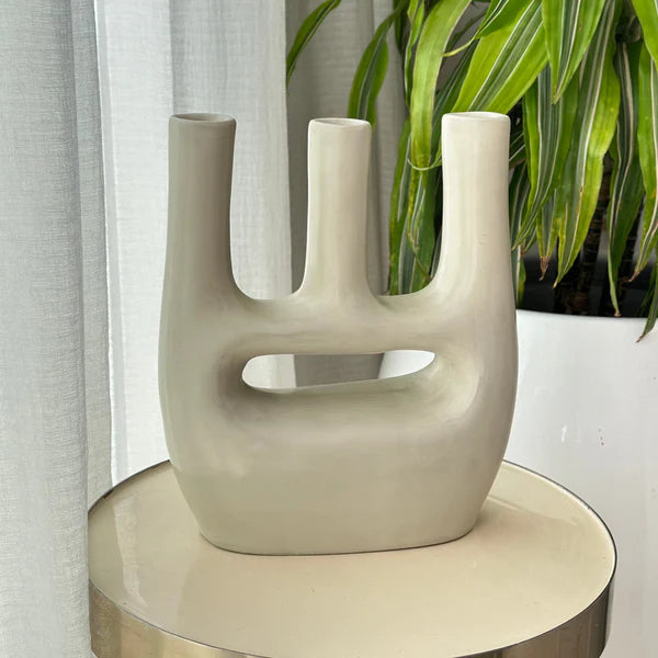 Large Afous Matte Handcrafted Ceramic Vase AZRIVA