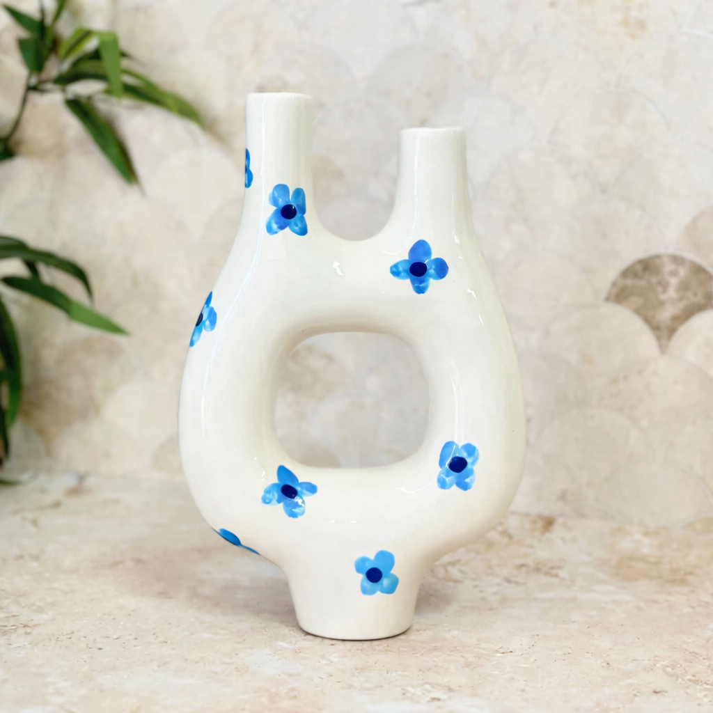 Addas Floral Handcrafted Ceramic Vase AZRIVA