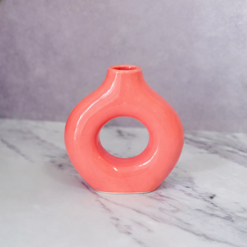 Tafoukt Glazed Terracotta Vase AZRIVA