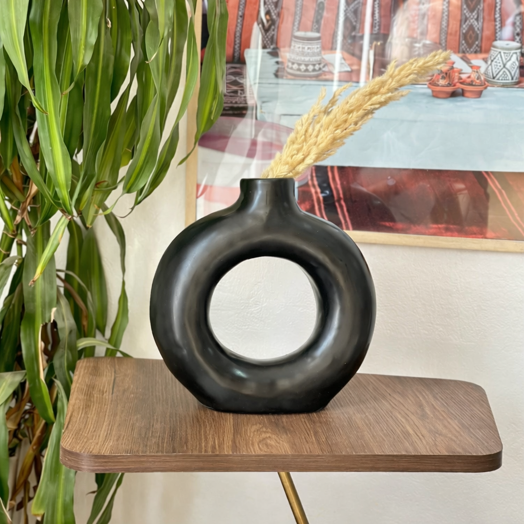 Large Matte Tafoukt Handcrafted Vase AZRIVA