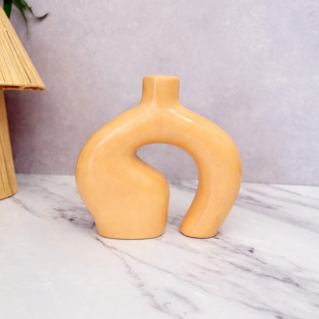 Atlas Matte Handcrafted Terracotta Vase AZRIVA