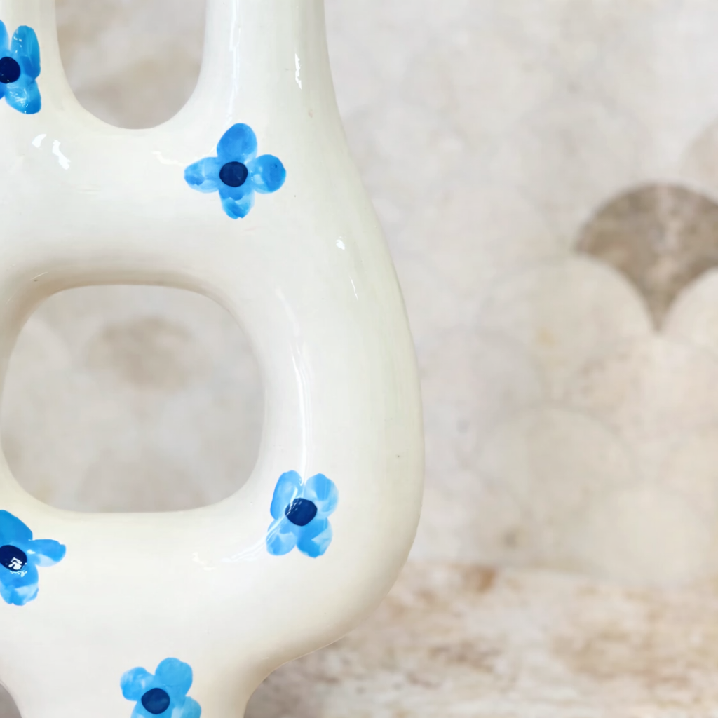 Addas Floral Handcrafted Ceramic Vase AZRIVA
