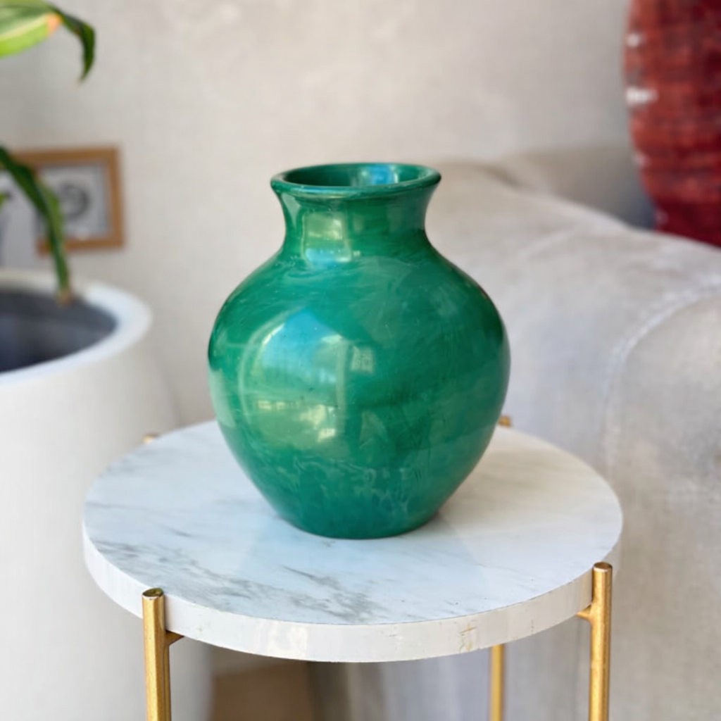Handcrafted Azru Matte Rounded Ceramic Vase