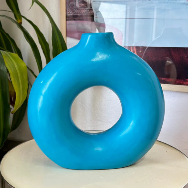 Handcrafted Tafoukt Rounded Matte Ceramic Vase