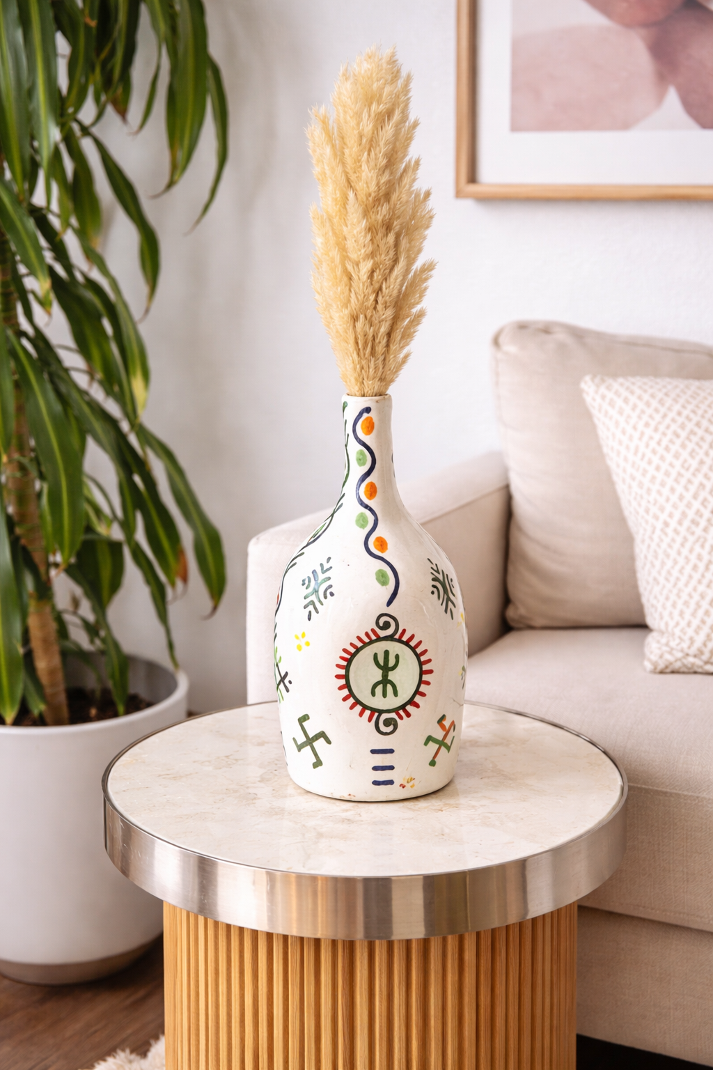 Khuda Amazigh Handcrafted Bottle Vase AZRIVA