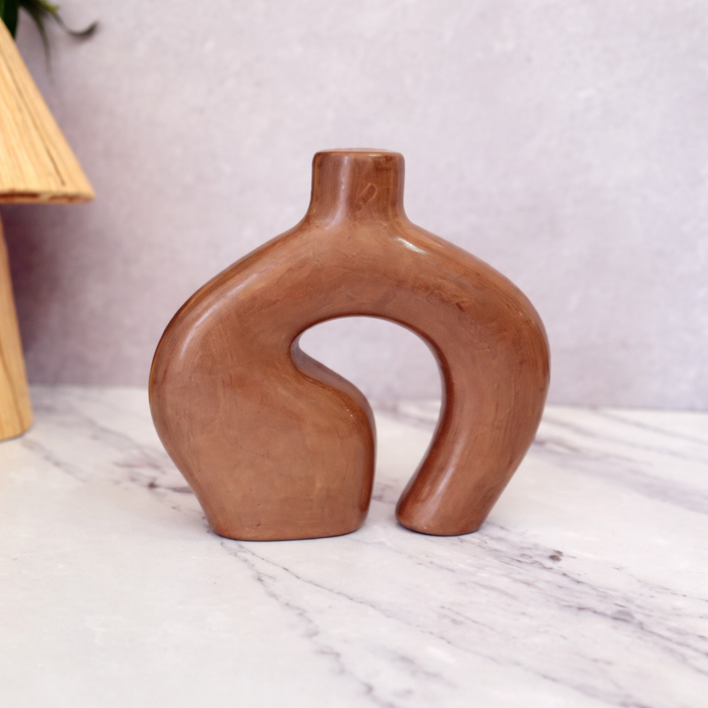 Atlas Matte Handcrafted Terracotta Vase AZRIVA