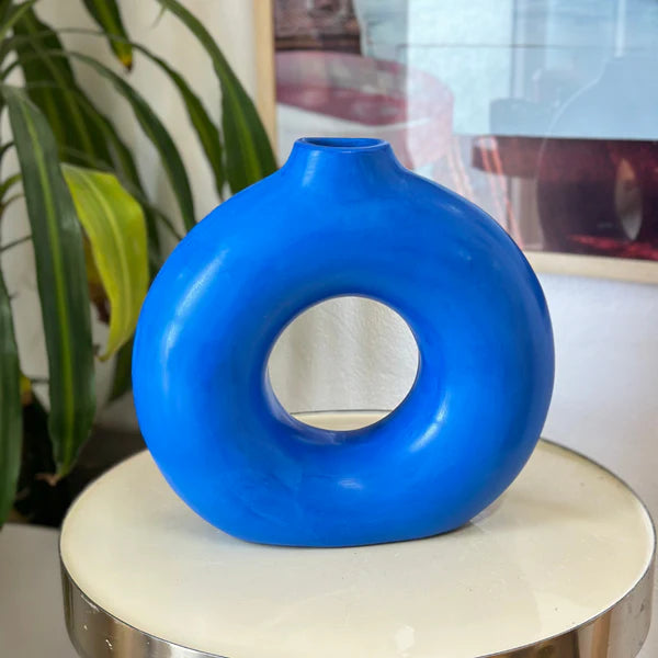 Handcrafted Tafoukt Rounded Matte Ceramic Vase