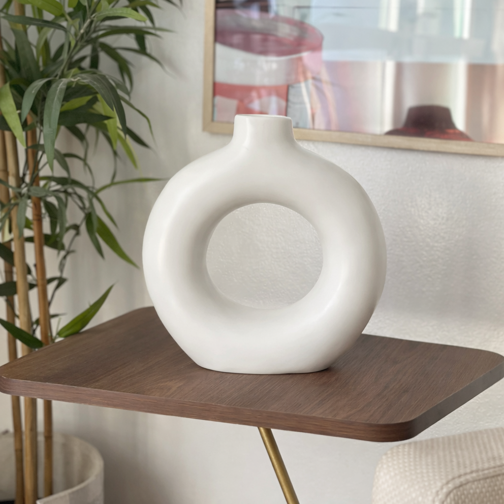 Large Matte Tafoukt Handcrafted Vase AZRIVA