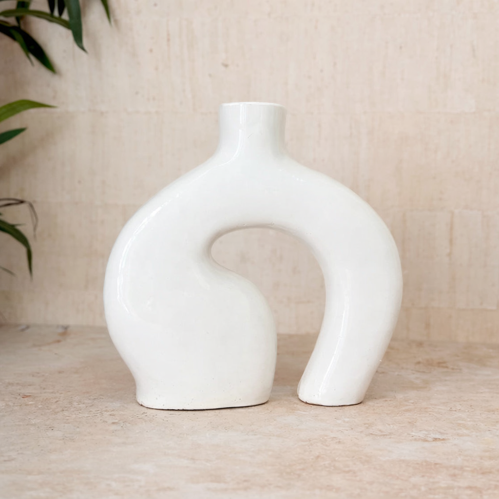 Atlas Glazed Handcrafted Ceramic Vase AZRIVA