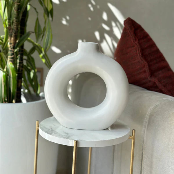 Large Matte Tafoukt Handcrafted Vase AZRIVA