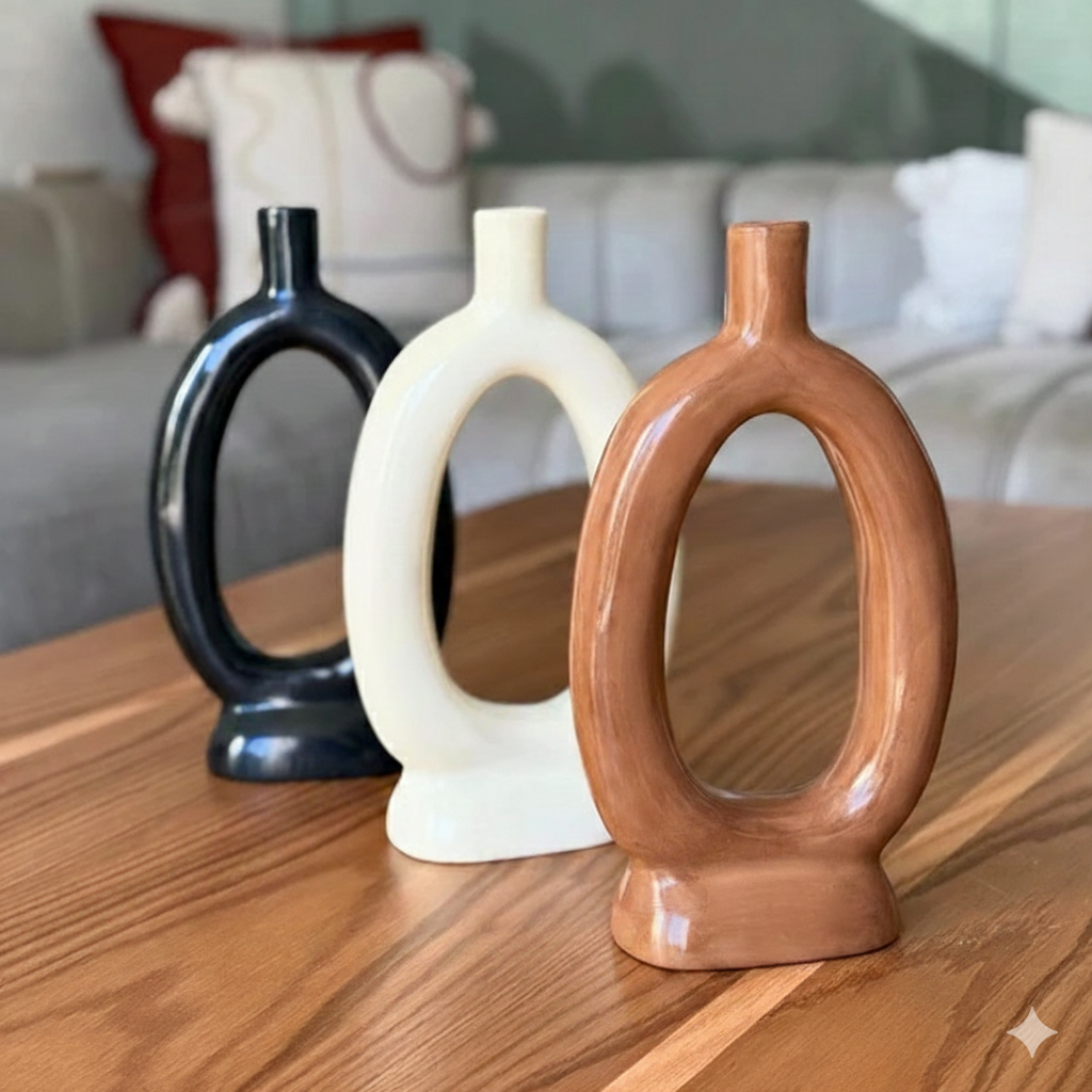 Handcrafted Tiziri Openwork Ceramic Vase
