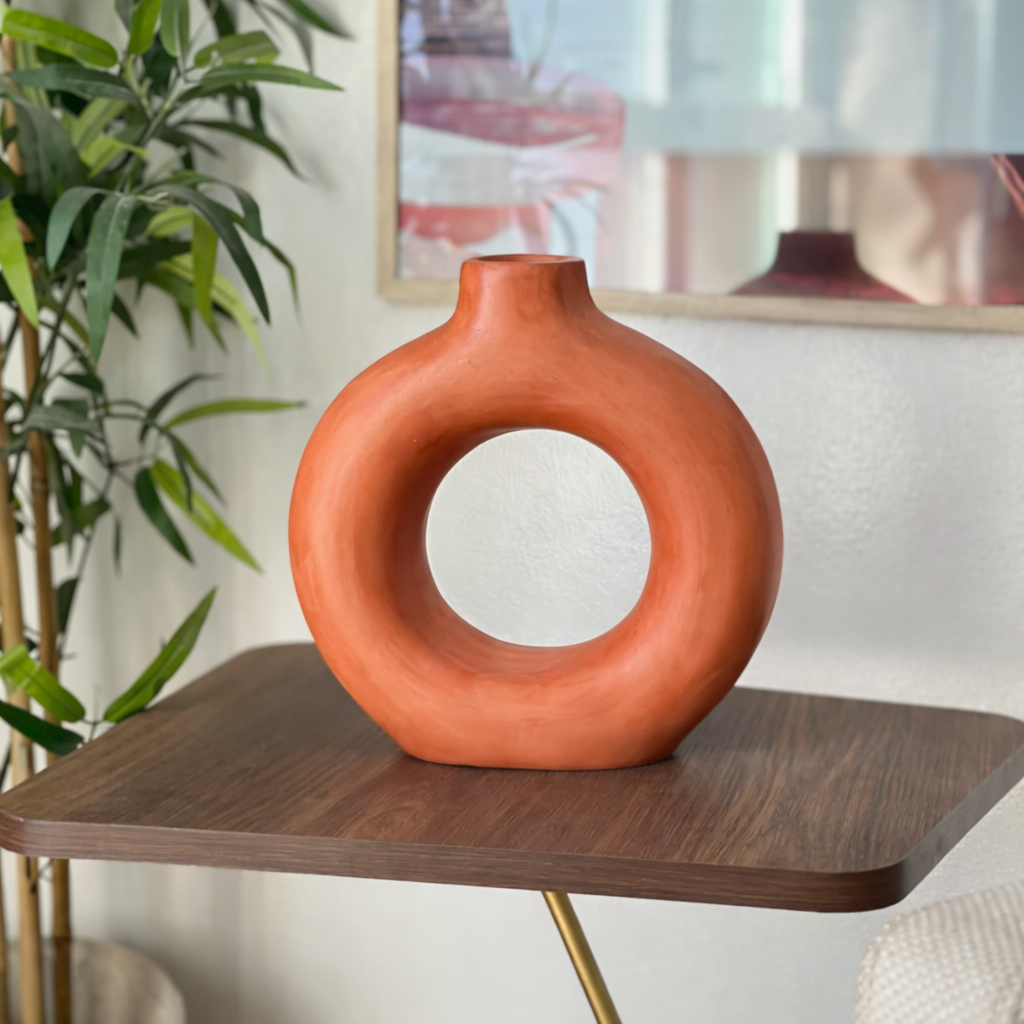 Large Matte Tafoukt Handcrafted Vase AZRIVA