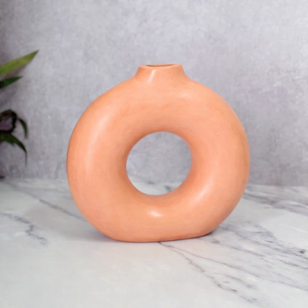 Handcrafted Tafoukt Rounded Matte Ceramic Vase