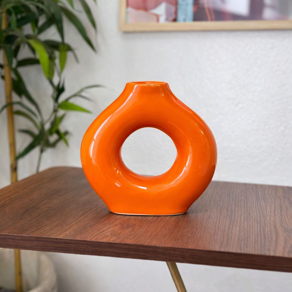 Tafoukt Glazed Terracotta Vase AZRIVA