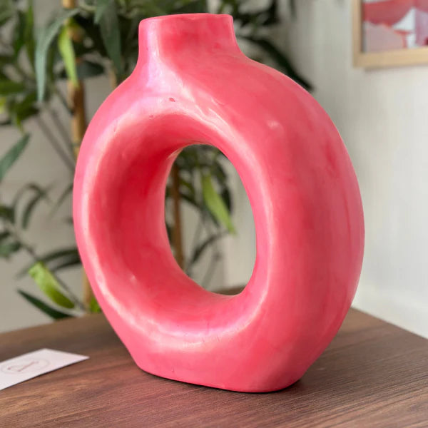 Large Matte Tafoukt Handcrafted Vase AZRIVA