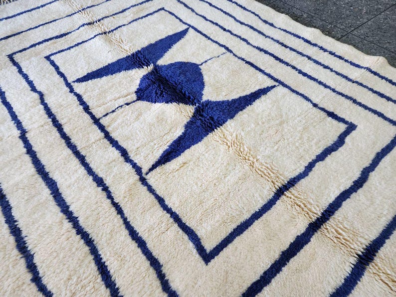Tapis Marocain Traditionnel Fait Main300 ×200cm – Tissage Artisanal Authentique IZRI