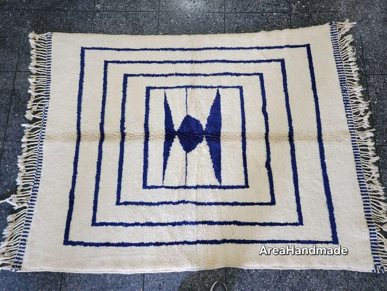 Tapis Marocain Traditionnel Fait Main300 ×200cm – Tissage Artisanal Authentique IZRI