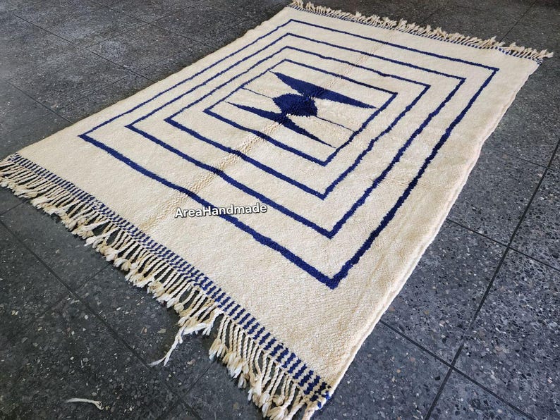 Tapis Marocain Traditionnel Fait Main300 ×200cm – Tissage Artisanal Authentique IZRI