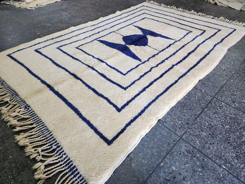 Tapis Marocain Traditionnel Fait Main300 ×200cm – Tissage Artisanal Authentique IZRI