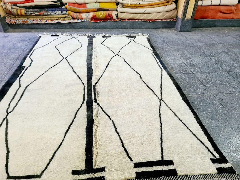 Grand Tapis Berbère Marocain Fait Main 300 ×200 cm – Artisanat Traditionnel