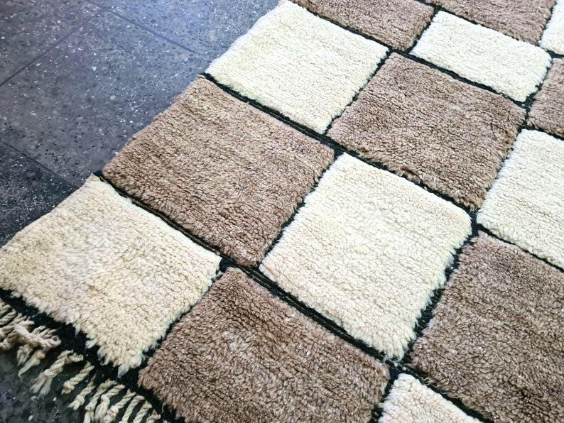 Tapis Berbère Fait Main 300 × 200 cm – Décoration Authentique du Maroc