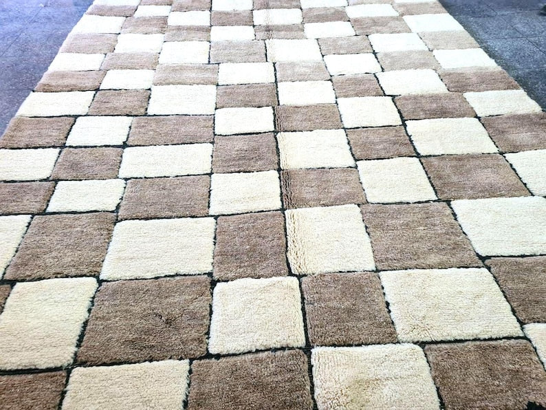 Tapis Berbère Fait Main 300 × 200 cm – Décoration Authentique du Maroc