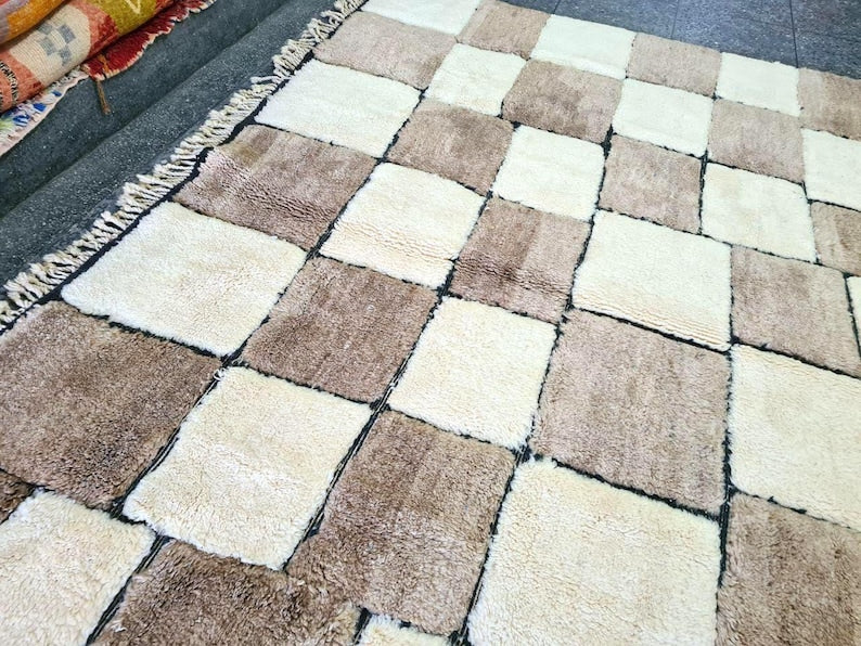 Tapis Berbère Fait Main 300 × 200 cm – Décoration Authentique du Maroc
