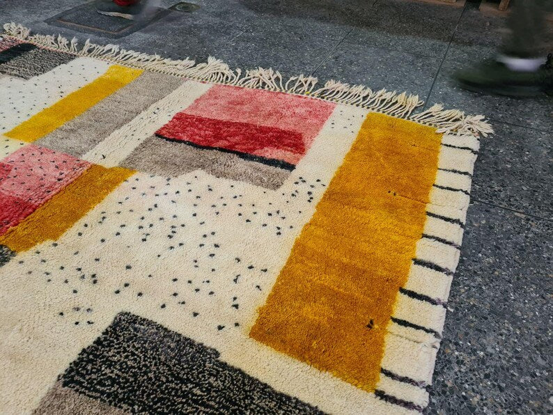 Grand Tapis Berbère Marocain Fait Main 300 ×200 cm – Artisanat Traditionnel
