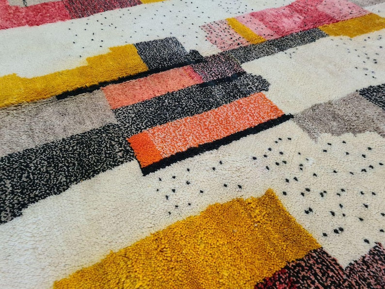 Tapis Berbère Fait Main 300 × 200 cm – Décoration Authentique du Maroc
