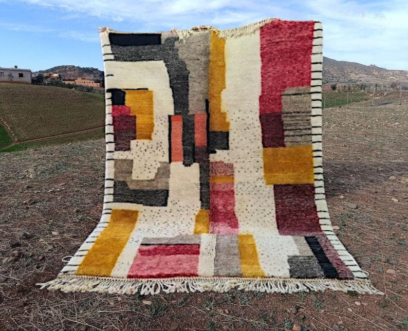 Grand Tapis Berbère Marocain Fait Main 300 ×200 cm – Artisanat Traditionnel