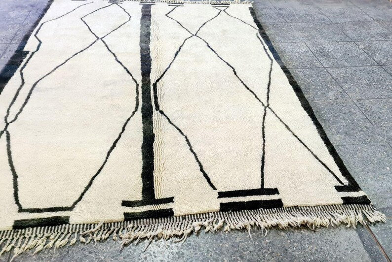 Grand Tapis Berbère Marocain Fait Main 300 ×200 cm – Artisanat Traditionnel