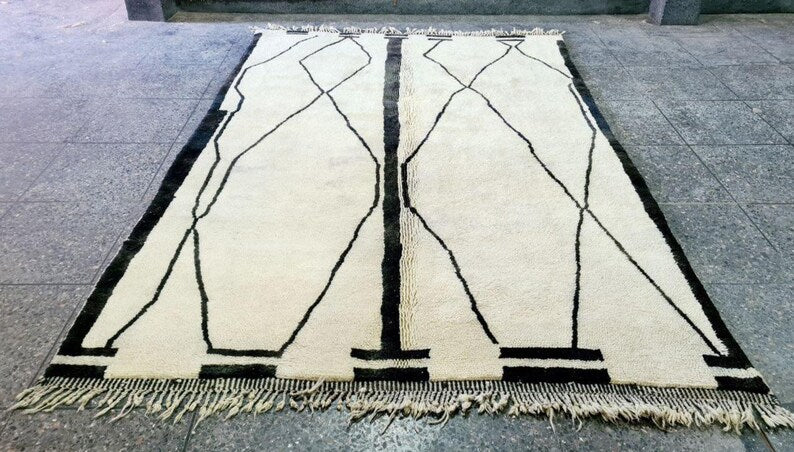 Grand Tapis Berbère Marocain Fait Main 300 ×200 cm – Artisanat Traditionnel