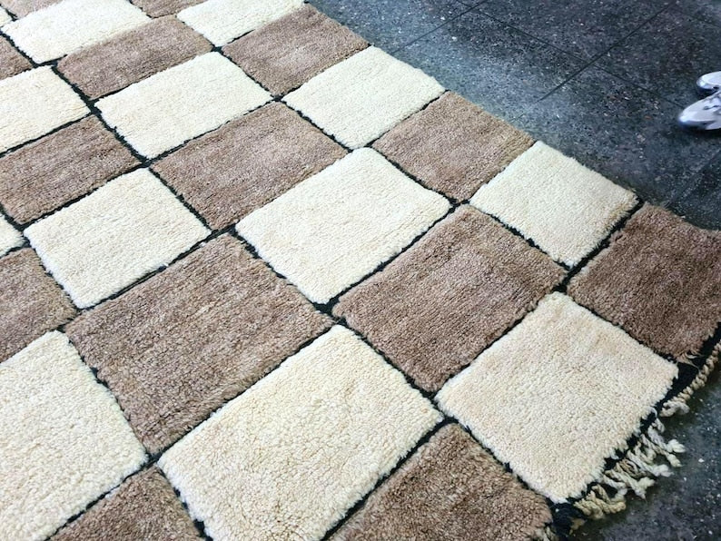 Tapis Berbère Fait Main 300 × 200 cm – Décoration Authentique du Maroc