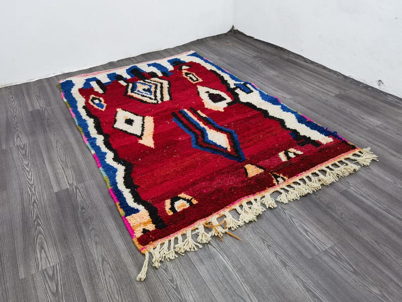 Tapis Berbère Fait Main 250 × 150 cm – Décoration Authentique du Maroc IZRI