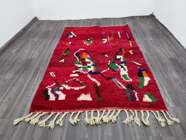 Tapis Berbère Fait Main 250 × 150 cm – Décoration Authentique du Maroc IZRI